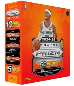 2024-25 Panini Prizm Basketball Trading Cards Mega Box - Pink Ice