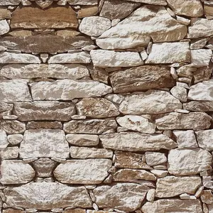 Stone Peel and Stick Backsplash Vintage Brick Wallpaper for - Self Removable Wallpaper - 17.7in 393.7in