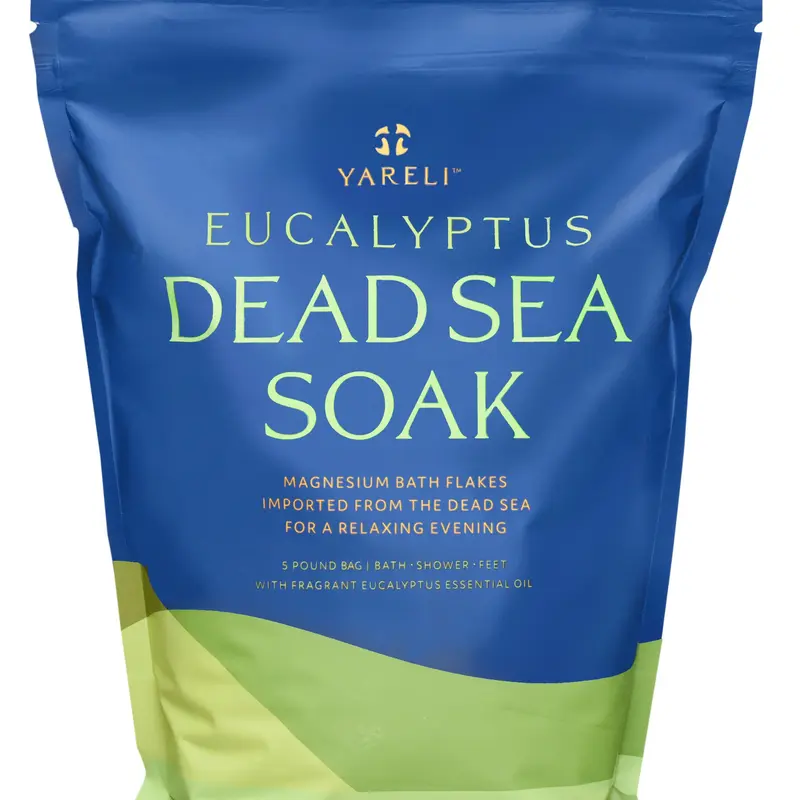 Yareli Magnesium Flakes, 5lb Eucalyptus, Dead Sea Bath and Foot Soak, Alternative to Epsom Salt with Over 250,000mg of Magnesium Chloride Per Bag Body Care Products Body Care Pack
