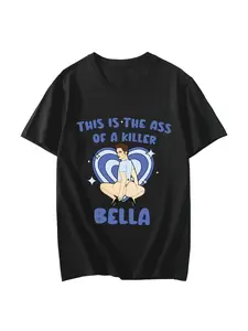 Twilight Robert Pattinson Pattern T-shirt Edward Cullen This is Killer Bella's butt T-shirt unisex summer men's T-shirt