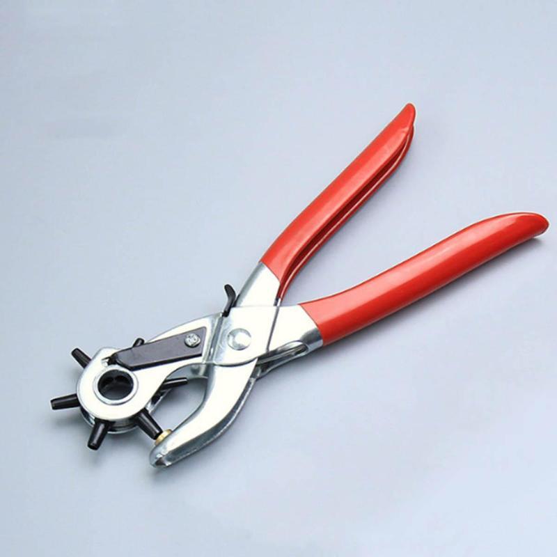 Multifunctional Belt Hole Punching Tool, Professional PU Leather Paper Hole Punching Tools, Portable Handheld Hole Punch for Home & Daily Industrial Use