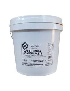 California Anaheim Chile Paste - Mild & Smoky Flavor (20 lbs.) | Authentic Hatch Valley Style Pepper Puree | Gluten-Free, Vegan | for Cooking, Sauces, & Marinades
