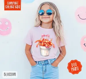 Crawfish Bucket Comfort Colors Youth Tshirt