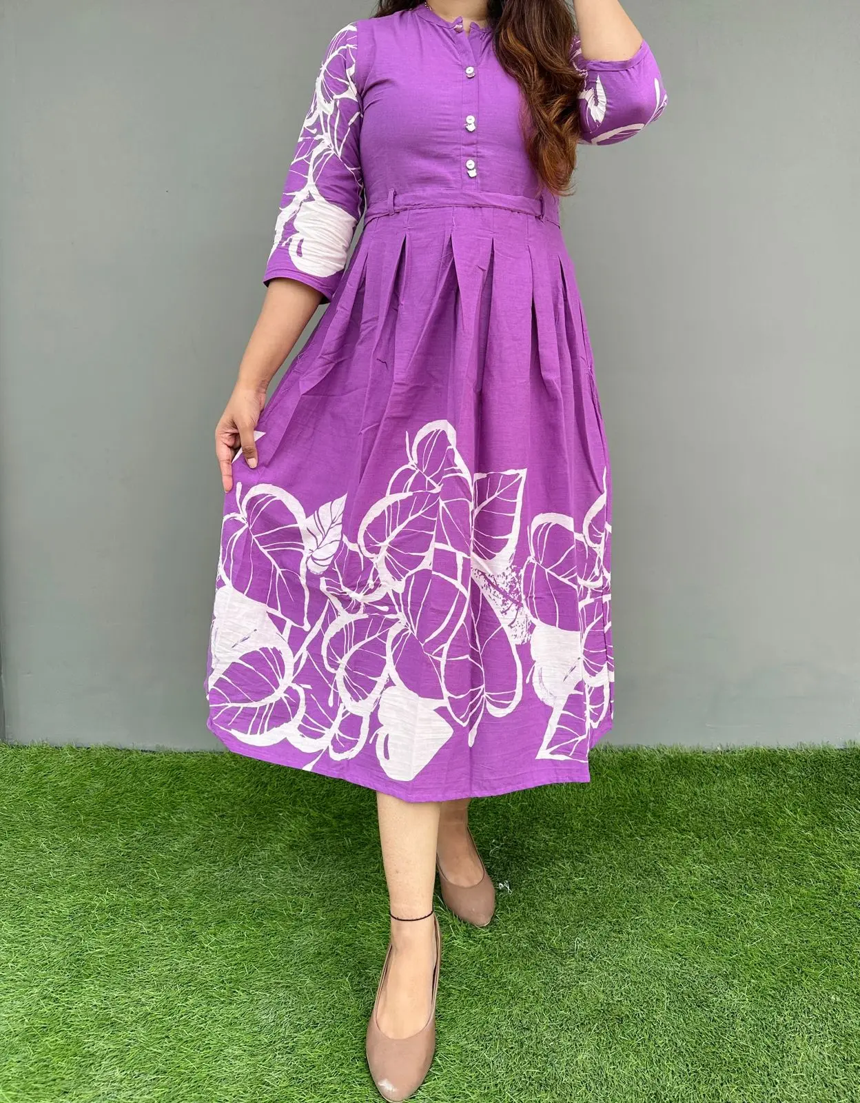 white christmas dresses Curvy Lavender Cotton Mini Dress – Armoire Boutique main image 0