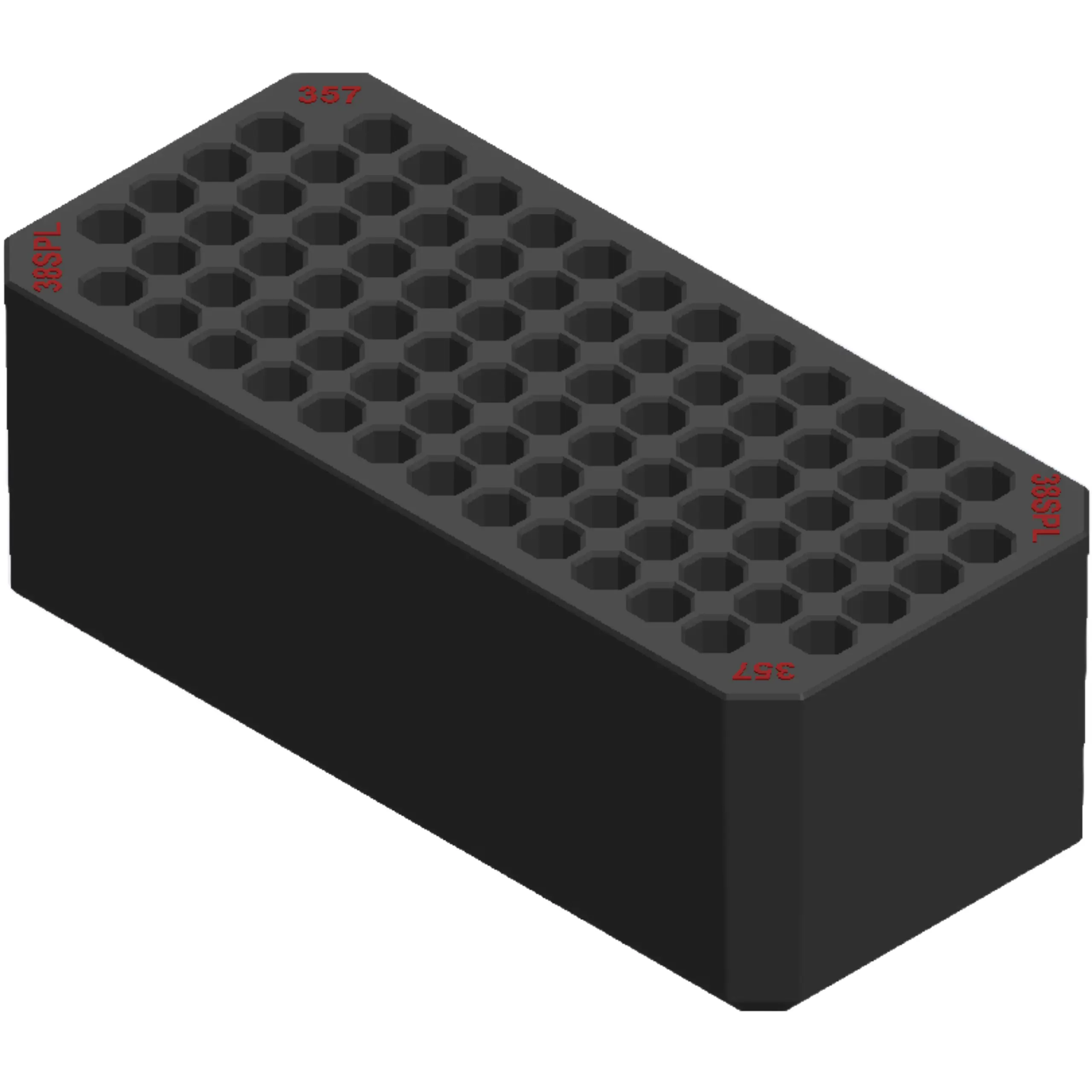 LARGE TRAY 357/38SP RED