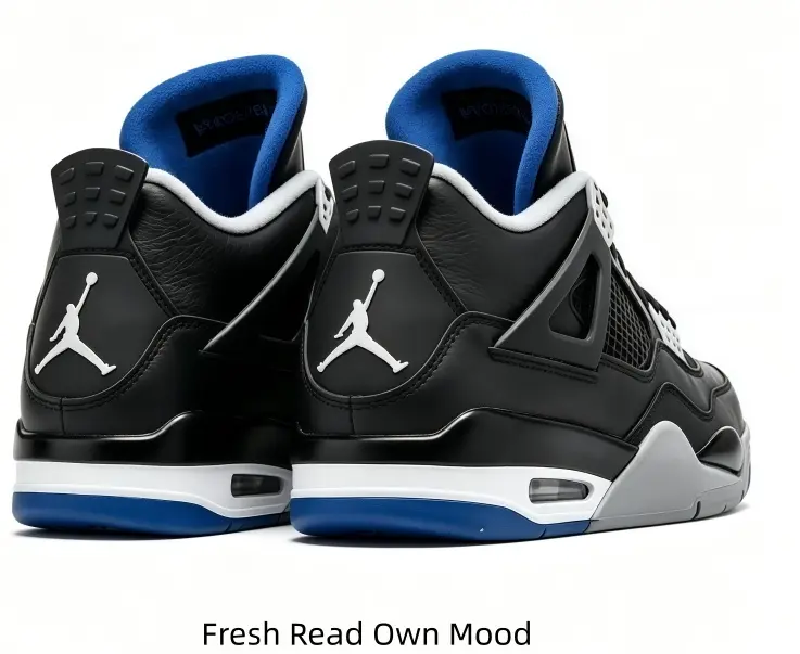 Classic Black Bright Blue Gray Mid Top Fashion Sneakers for all genders, built with sturdy leather, breathable mesh and supportive air cushion. Wear-resistant outsole fits outdoor activities, hip-hop style, long daily wear and regular training.