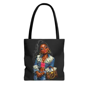 Call Me Big Money Black Woman Money Diva Tote Bag | Travel Shopping Tote Bag
