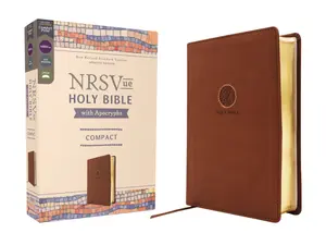 NRSVue, Holy Bible with Apocrypha, Compact, Leathersoft, Brown, Comfort Print by Zondervan [Leatherbound Book]