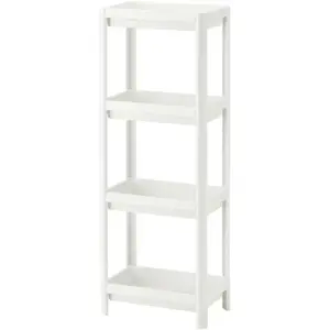 4 Tier Bathroom Shelf,Bathroom Rack, Shelves Organizer, for Bathroom Laundry Pantry Kitchen Narrow Places