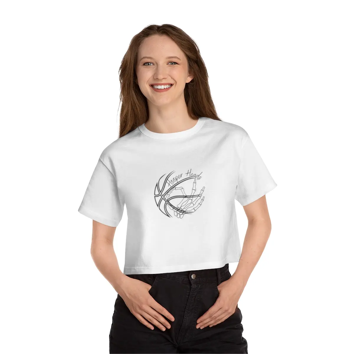 Basketball Women's Cropped T-Shirt 3 Pointer