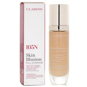 Clarins Skin Illusion Full Coverage Foundation - # 105N 30ml/1oz Clarins Skin Illusion Full Coverage Foundation - # 105N 30ml/1oz