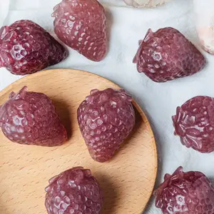 Cute Strawberry Crystal – Natural Strawberry Quartz Carving | Attract Love & Good Vibes