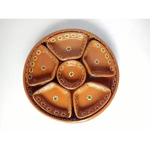 Divided Serving Plate/ Plato Botanero 11.5" - Case - 1 Units