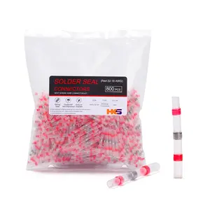 800 count Solder Seal Wire Connectors - Red 22-18 AWG - Heat Shrink Solder  Connectors - Tinned - Automotive Marine Boat Crimp -  and Insulated