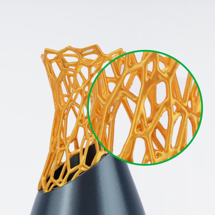 Bambu PLA Silk+, 3D Printing Filaments and Materials, New Filament Arrival! Shiny Like Chrome, Smooth Like Silk, Enhanced Layer Adhesion, A Spectrum of Colors, Effortless Printing, Flawless Results.