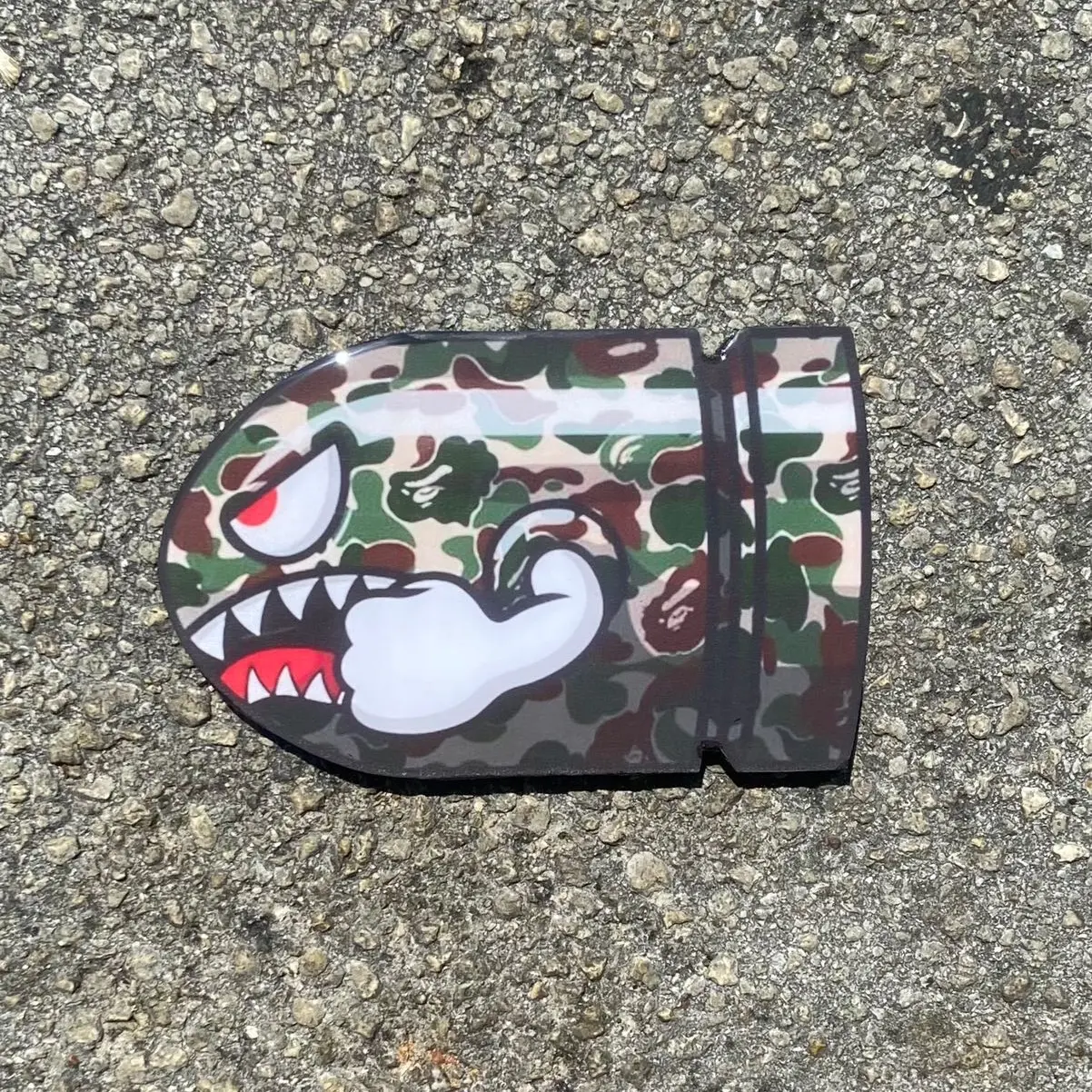 Bape Print Mario Bros Bullet Epoxy Wall Art