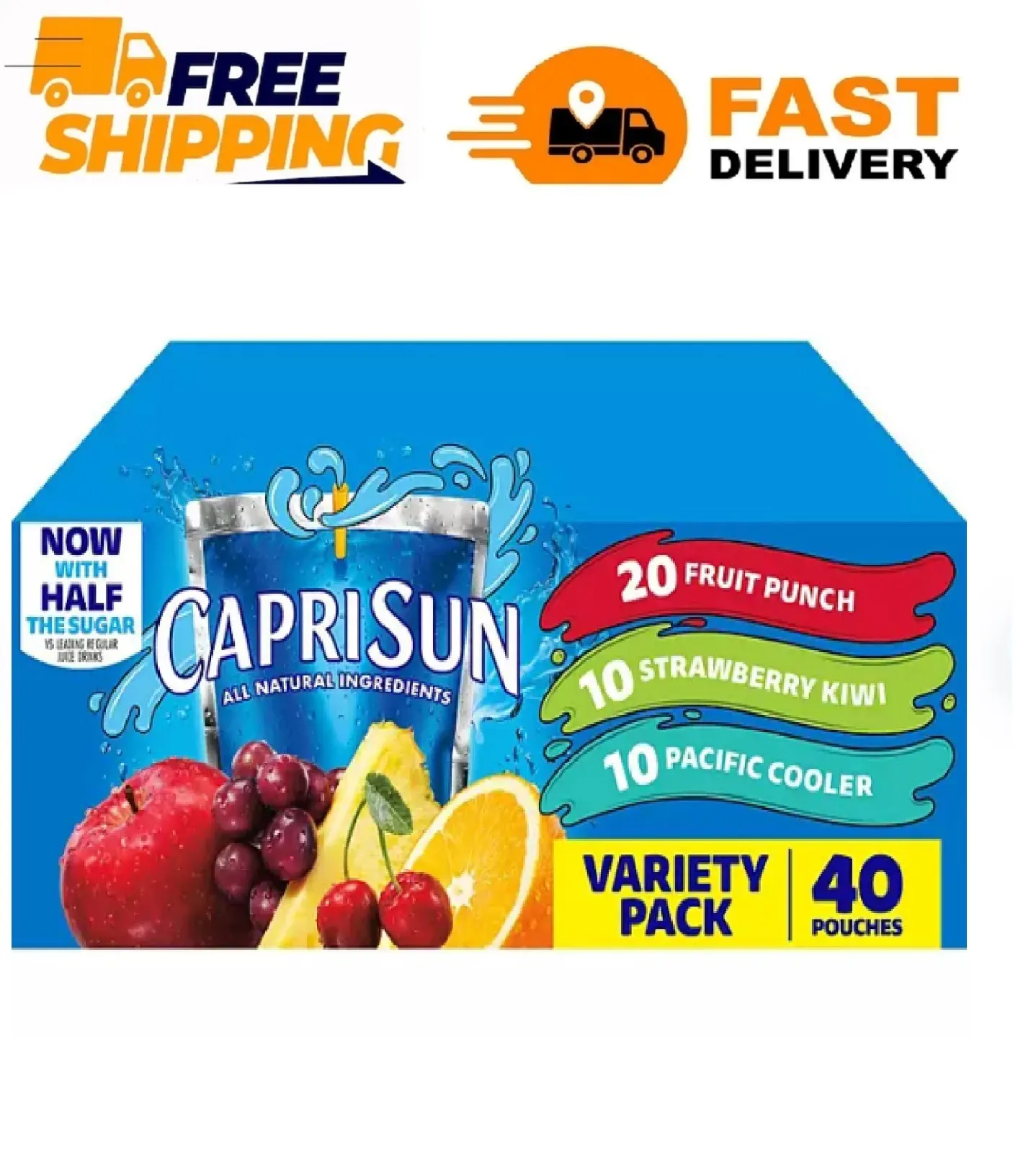 Capri Sun Variety Pack 6 fl. oz. pouches, 40 pk.