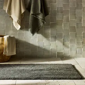 24"x40" Organic Melange Reversible Bath Rug Olive - Casaluna 24"x40" Organic Melange Reversible Bath Rug Olive - Casaluna