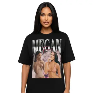 Megan Fox Vintage Graphic Tee, Y2K Aesthetic Celebrity Shirt, 90s Retro Model Style T-Shirt, Trendy Unisex Fashion Top