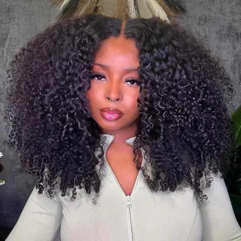 West Kiss Ready to Go Glueless Wigs Short Kinky Curly 5x5 Closure Wig Human Hair Pre Cut Pre Plucked 13x4 Lace Front Wigs