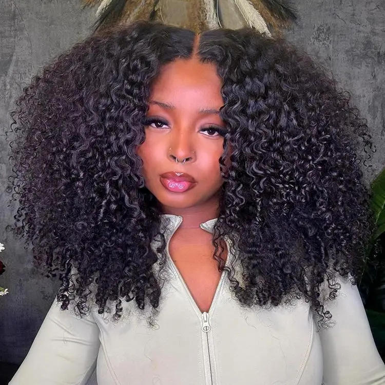 West Kiss Ready to Go Glueless Wigs Short Kinky Curly 5x5 Closure Wig Human Hair Pre Cut Pre Plucked 13x4 Lace Front Wigs