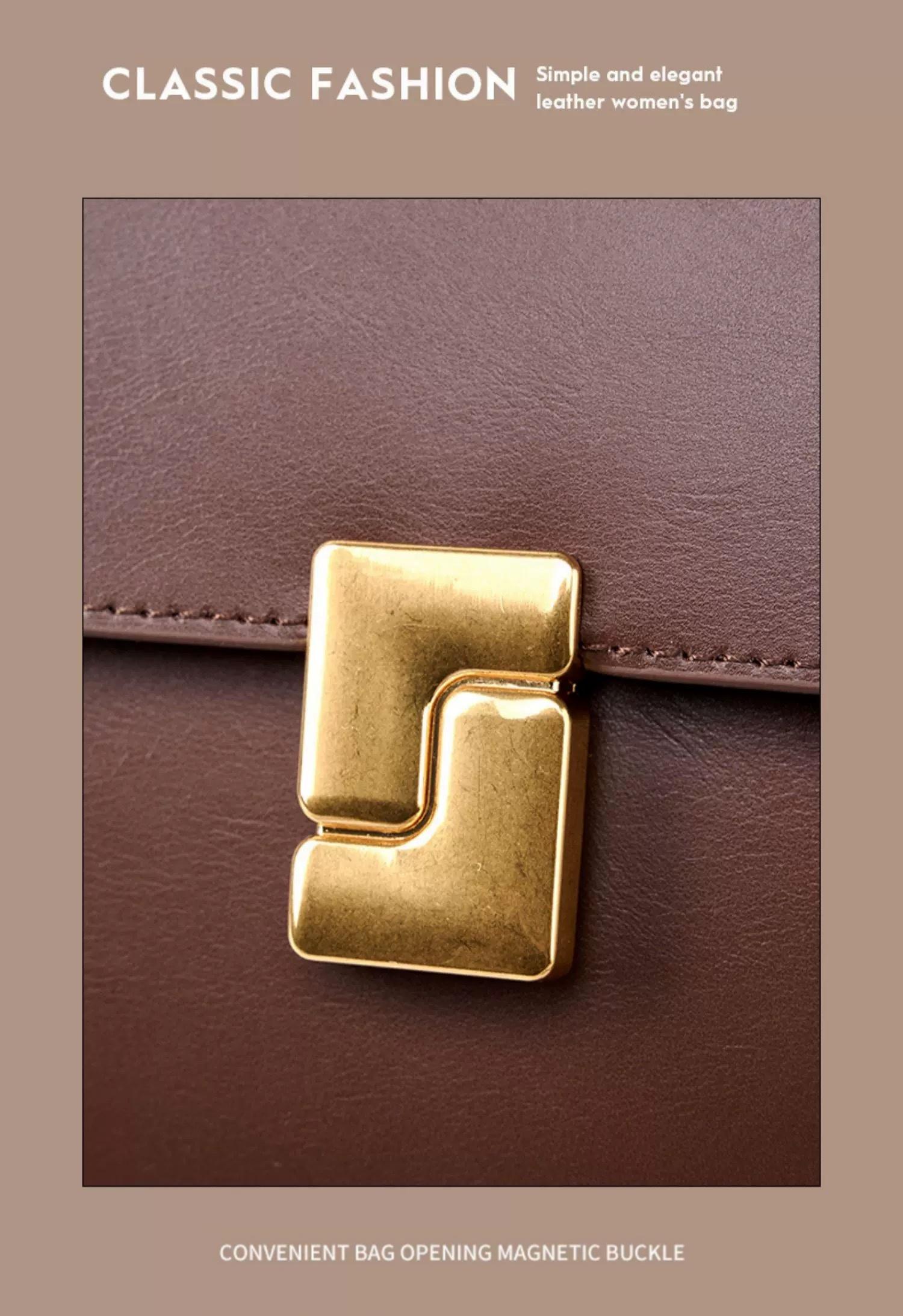 Genuine Leather Tofu Square Bag 2026 New Arrival, Women's Vintage Underarm Bag, Commute Handbag, Luxury Minimalist Shoulder & Crossbody Bag