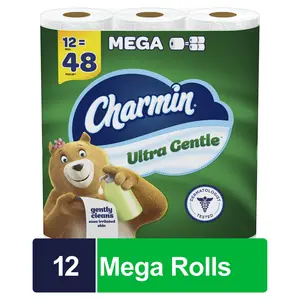 Charmin Ultra Gentle Toilet Paper, 18 Mega Rolls, 231 Sheets Per Roll