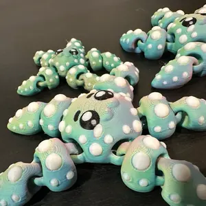 Cute 3D-Printed Flexi Starfish , Made from PLA