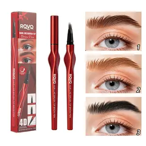4D Eyebrow Pencil: Achieve a microbladed brow effect at home. Waterproof and long-lasting, no smudging. The multi-pronged tip design creates natural, realistic hair-like strokes. An essential choice for daily use, outdoor activities, and travel.