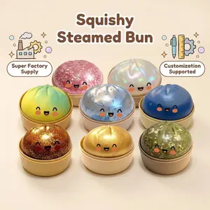 2026 New Glitter Dumpling Random Glitter Dumpling Squishy Box for Stress Relief More Surprises