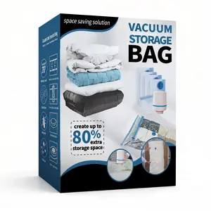 Vacuum Storage Bags, Space Saver Bags Clothes Storage Organiser, Hand Pump Included, Organiser Space Saving