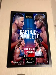 Ufc 324 Justin Gaethje Vs Paddy Pimblett Poster