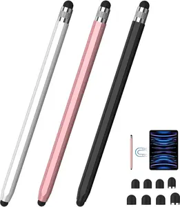 Stylus Pens for Touch Screens, 2-in-1  Stylus Pen  & Sensitivity Capacitive Stylus for iPad   Galaxy Kindle Tablets  Universal Touchscreen Devices-(3Pack)