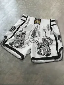 Men's Sporty Shorts with Dragon Design, High Waist Elastic Fit, Smooth Material, Ideal for Basketball & Fitness Activities, Multiple Colors Available, Streetwear Sports Shorts