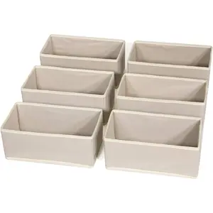DIOMMELL 6 Pack Foldable Drawer Organizer Bins – Fabric Storage Boxes for Clothes, Socks & Underwear