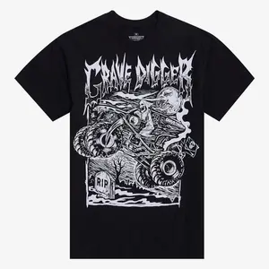 Youth and Adult Monster Jam x Vertebrae33 Grave Digger T-shirt, Monster Truck Shirt, Monster Jam Fans, Gift for Son and Daughter