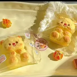Cute Butter Bear Soft Stress Relief Squishy Toy, High Aesthetic Slow Rebound Mini Soft Gel, Birthday Gift, Party Gift, Stress Relief Toy
