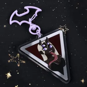 Fanged Fatale keychain | Acrylic | 2.5"