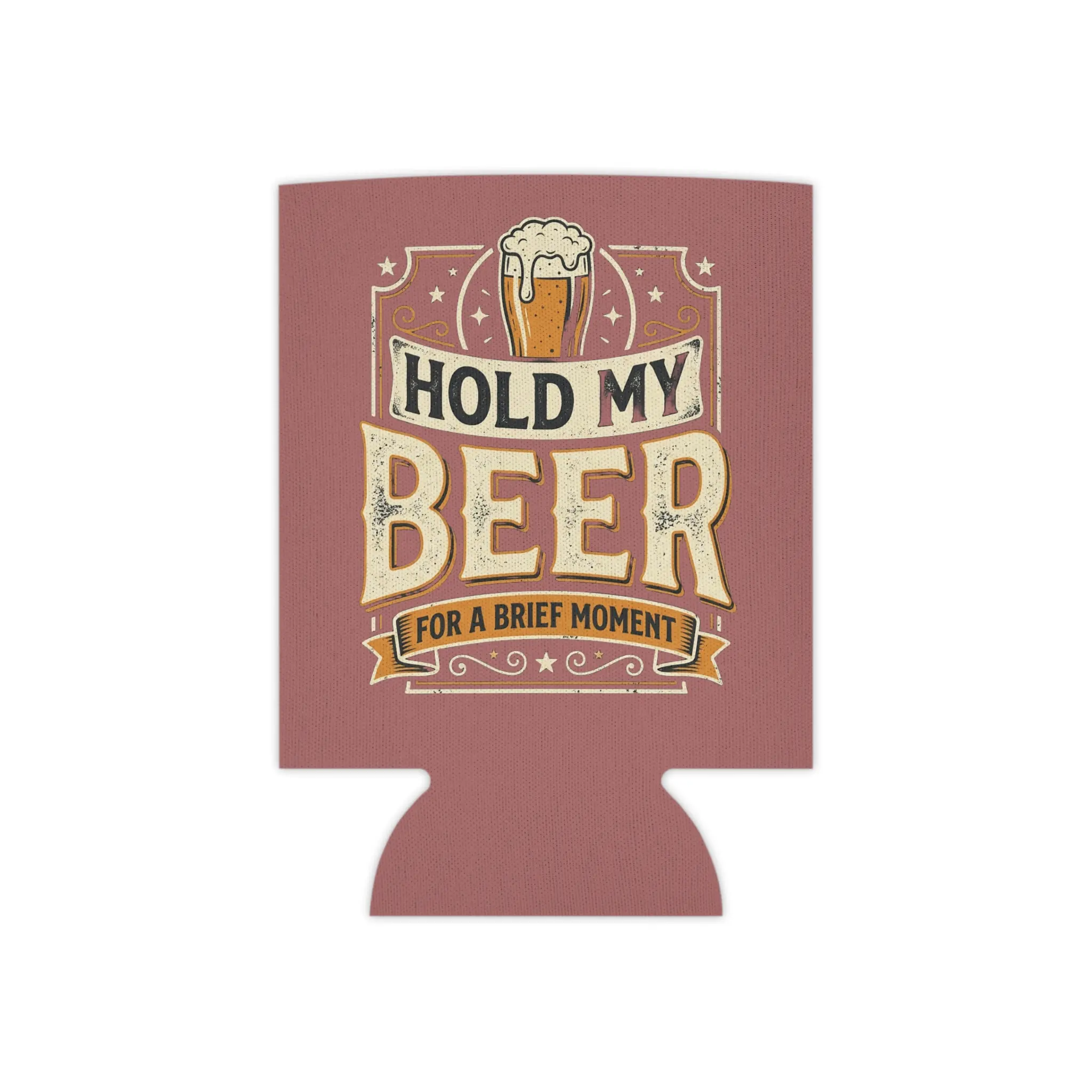 Hold My Beer can cooler | Retro beer graphic, funny beverage koozie