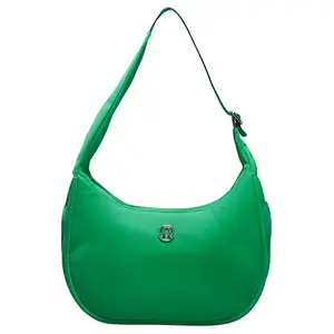 Lululemon 4L Metallic Logo Zip Top Handle and Crossbody Nylon Mini Bag for Women, Cascadia Green