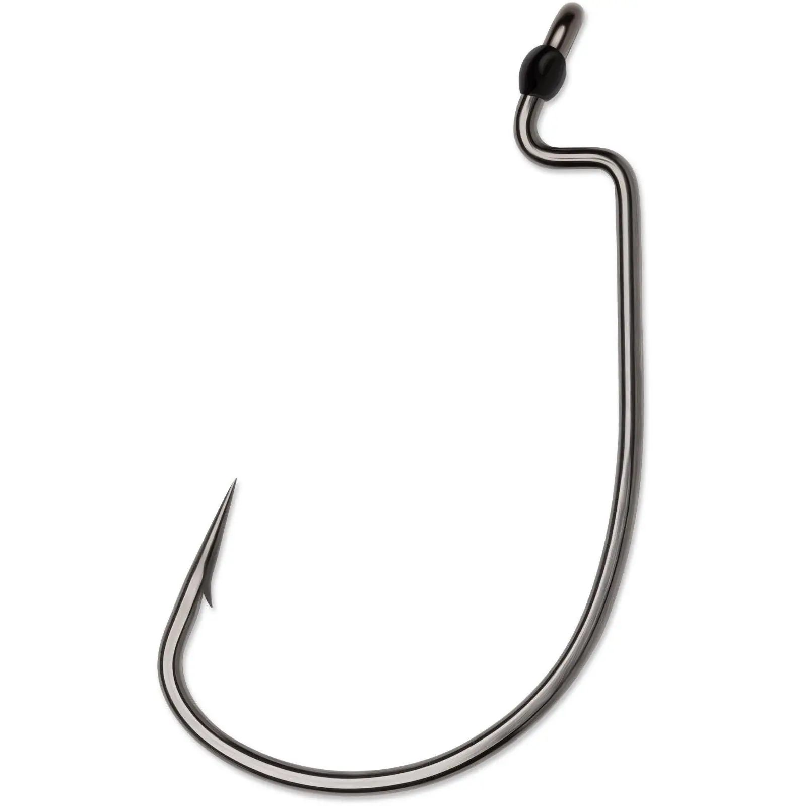 VMC Heavy Duty Black Nickel Wide Gap Hook - Outdoor Fishing Accessory, Multi-Size (7 Sizes), Smooth Epoxy Resin Seal, 3-Degree Offset Shape, Prevents Line Slipping, Boosts Hookup Ratio