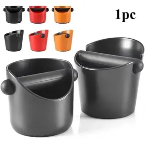 1pc Coffee Knock Box Shock-Absorbent Espresso Knock Box for Barista Coffee Grind Anti-slip Espresso Dump Bin Grind Waste Bin