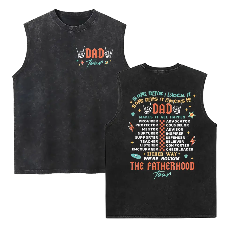 Cool Father's Day Gift, Gift For Father, Gift For Dad, Husband Gift, New Dad Washed Vest, Father To Be