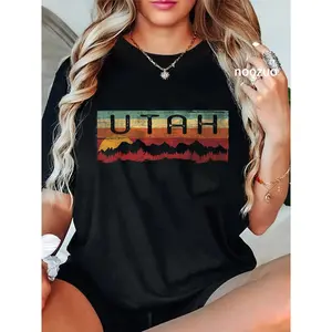 100% Cotton Vintage Utah Shirt Utah Hiking for Men and Women T-Shirt