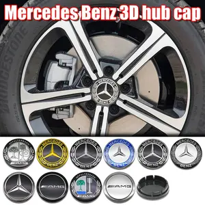 Mercedes-Benz Wheel HUB Cover Sticker, Car Tire Center Modification Cap, Durable Anti-Dust Scratch Protection, Fits C/e/s G Glc/gle A/cla Series