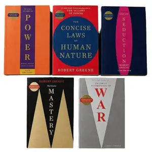 Robert Greene The Concise 5 Books Set (The Concise 48 Laws Of Power, The Concise Laws of Human Nature, The Concise Mastery, The Concise Art of Seduction & The Concise 33 Strategies Of War) Edition Self-Help