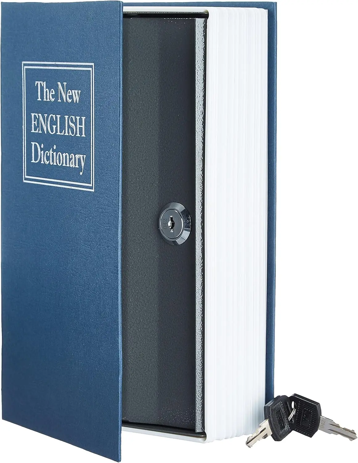 Book Style Lock Box, Office Stationery Safe for Secure Storage of Small Items