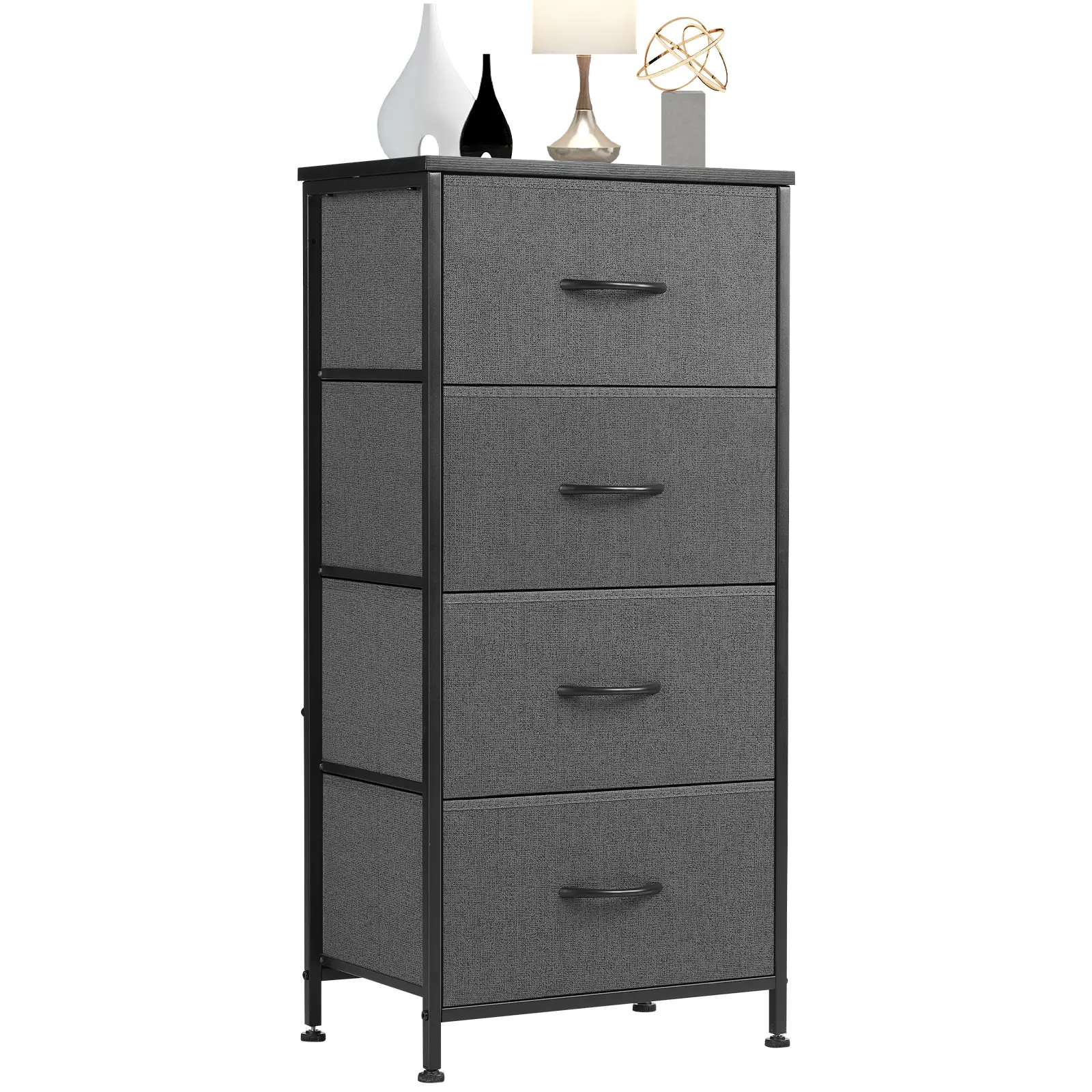 37.4" Nightstand, Bedside Table with 2 Drawers – Modern Minimalist Bedroom End Table, Small Storage Cabinet for Living Room, Compact Night Stand