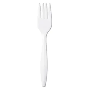 Dixie DXEPFM21 Sturdy Medium-Weight Plastic Fork Cutlery Set - 1000 Count per Case, Camping, Picnic Outdoor Tableware Utensils