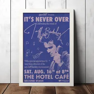 Jeff Buckley Concert Poster Music Fan Collectibles Vintage Music Poster 1